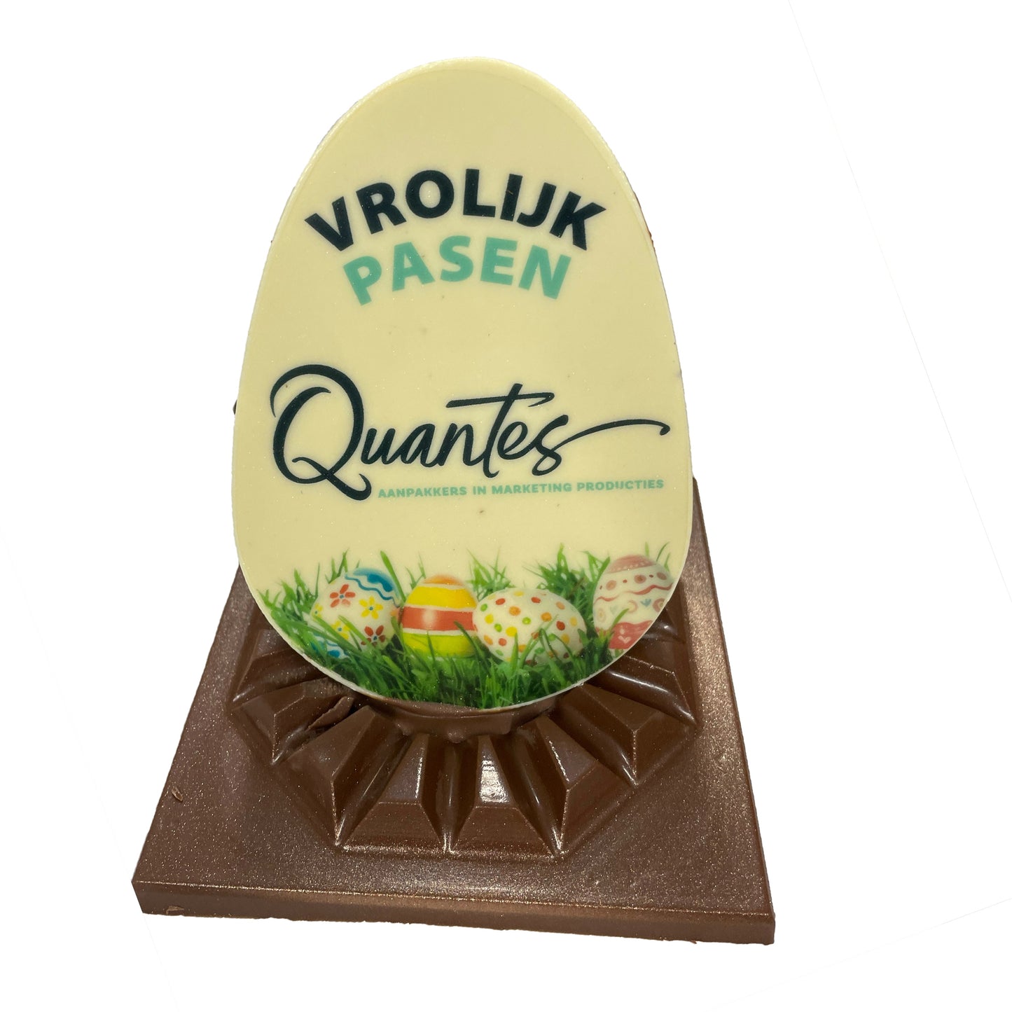 Halbes Osterei mit Logo-Deckel
