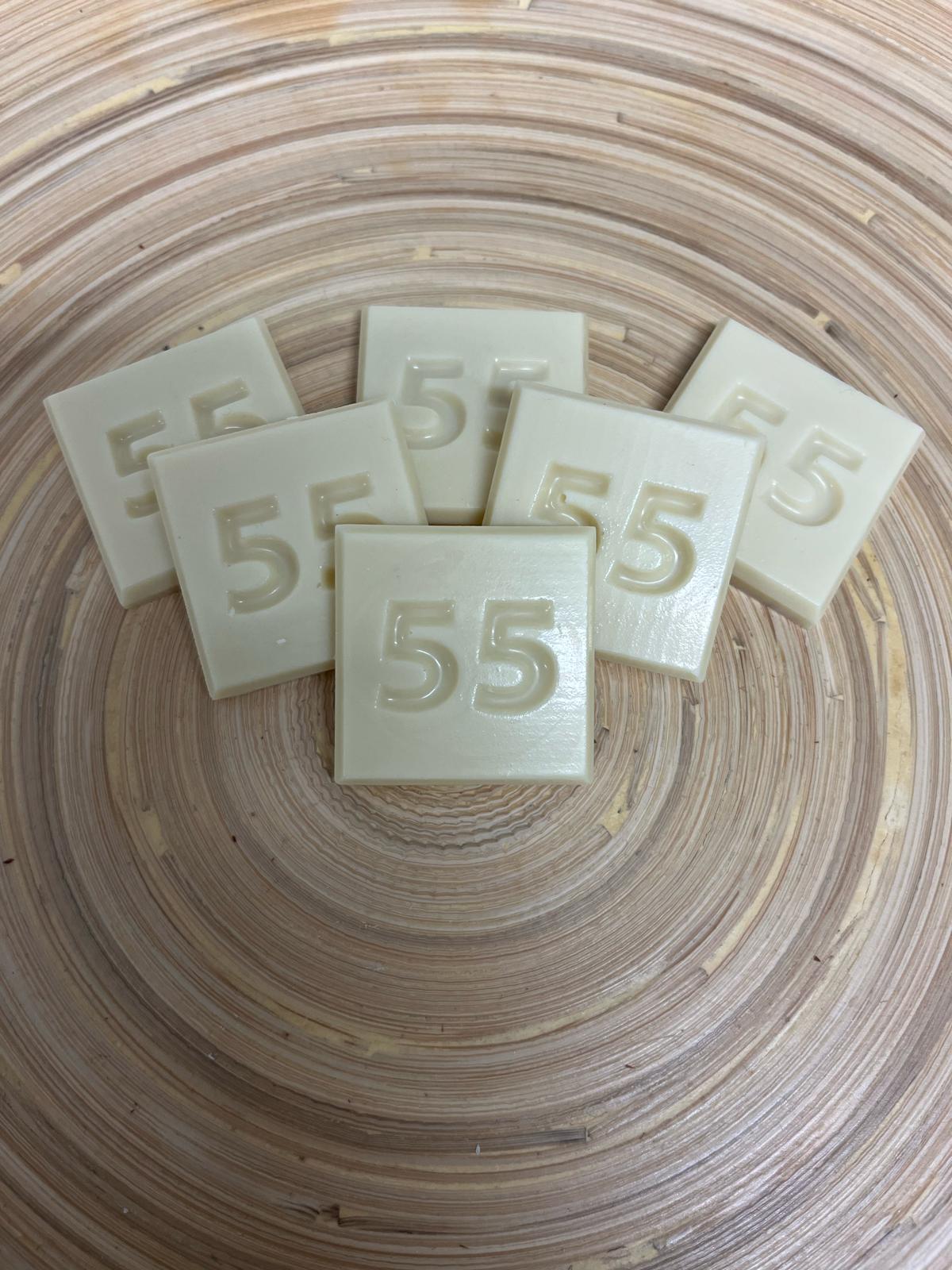 55 Jahre / Zahlen-Schokoladestückchen 32 Stück