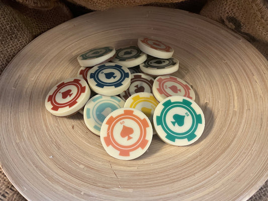 Pokerfiches van chocolade 20 stuks