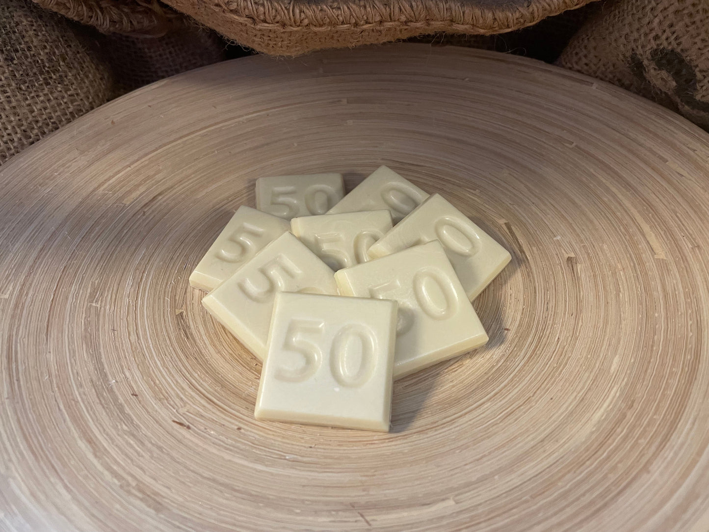 50 Jahre / Zahlen-Schokoladestückchen 32 Stück