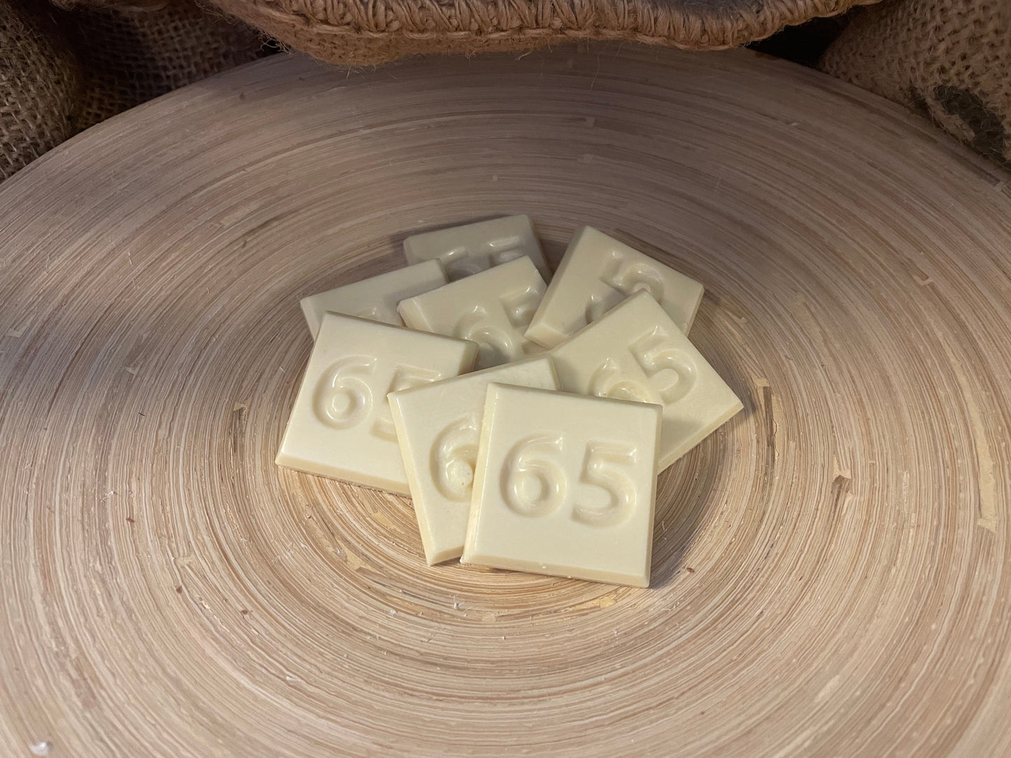 65 Jahre / Zahlen-Schokoladestückchen 32 Stück