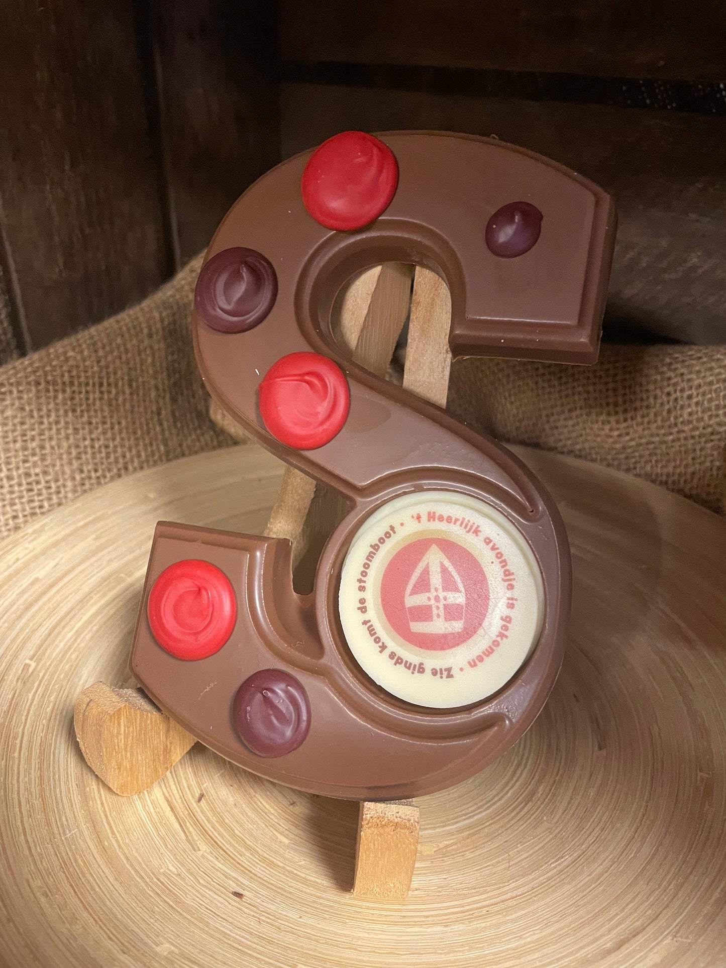 Gedecoreerde Chocoladeletter S
