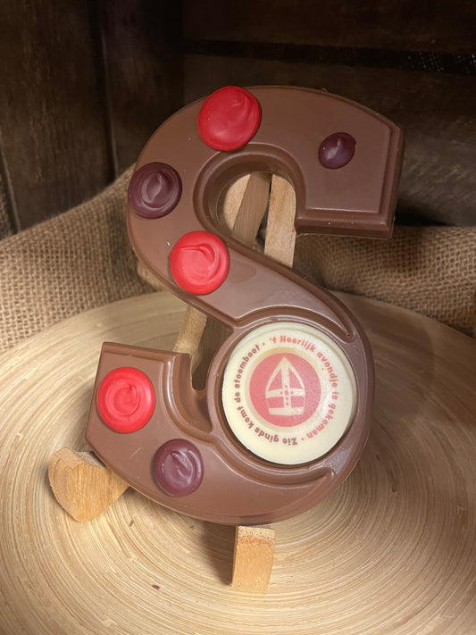 Gedecoreerde Chocoladeletter S