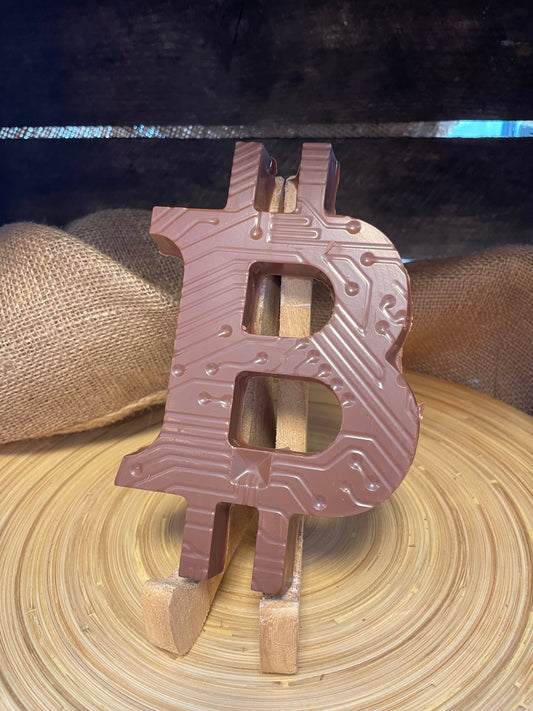 Bitcoin Schokoladenbuchstabe
