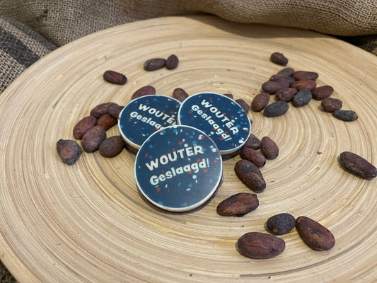 Chocolade rondjes met print 20 stuks