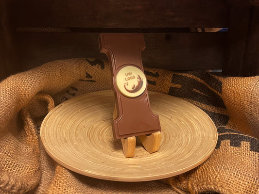 Chocoladeletter I met logo