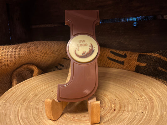 Chocoladeletter J met logo
