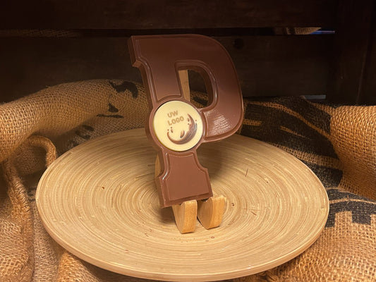 Chocoladeletter P met logo