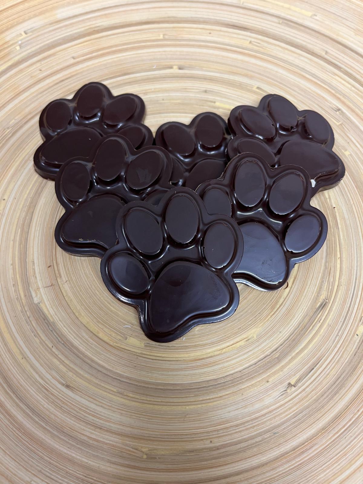 Hondenpootjes van chocolade 18 stuks